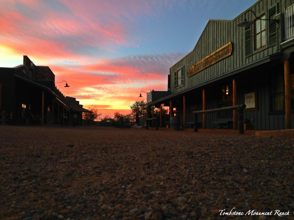 In front of the Saloon Tombstone Monument Guest Ranch