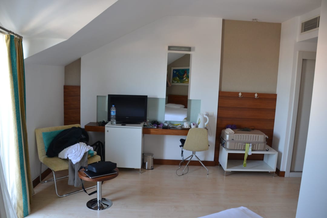 Die andere Seite unseres Zimmers Sunis Evren Beach Resort Hotel & Spa