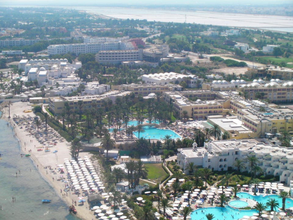 Die ganze Anlage von oben Houda Golf & Beach Club