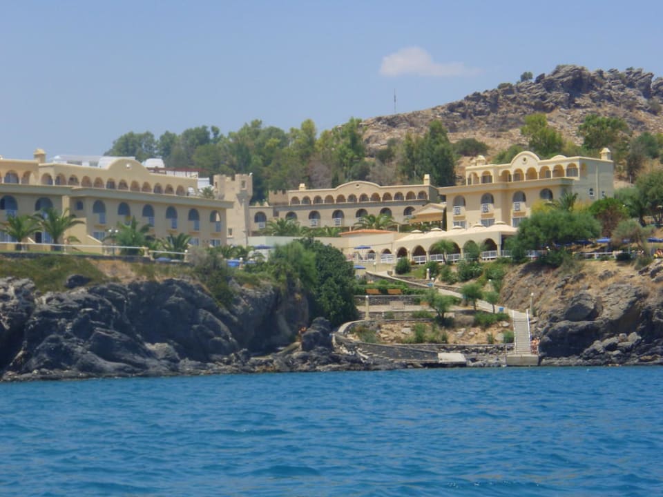 Вид с моря Lindos Royal Resort