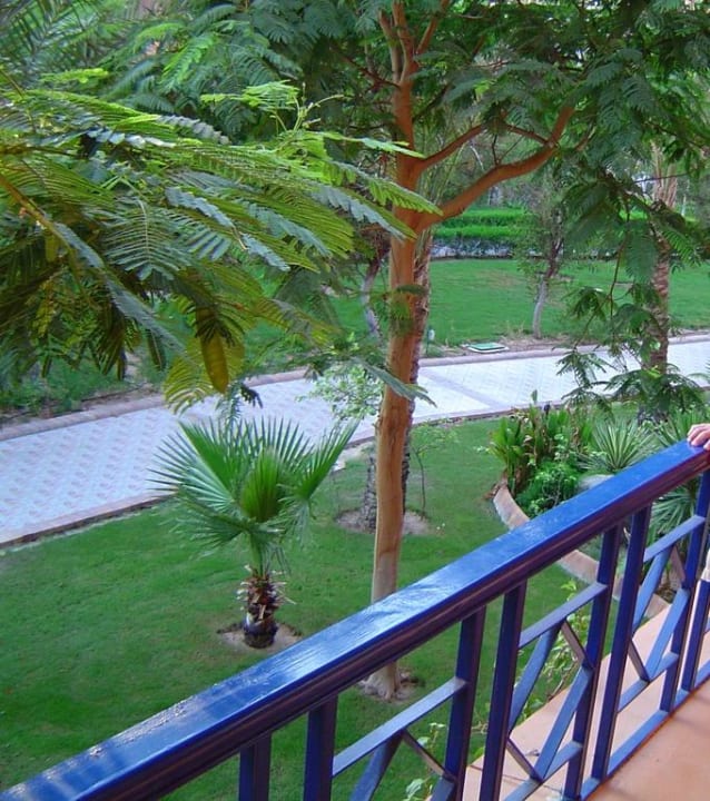 Blick vom Balkon  Jaz Makadi Oasis Resort
