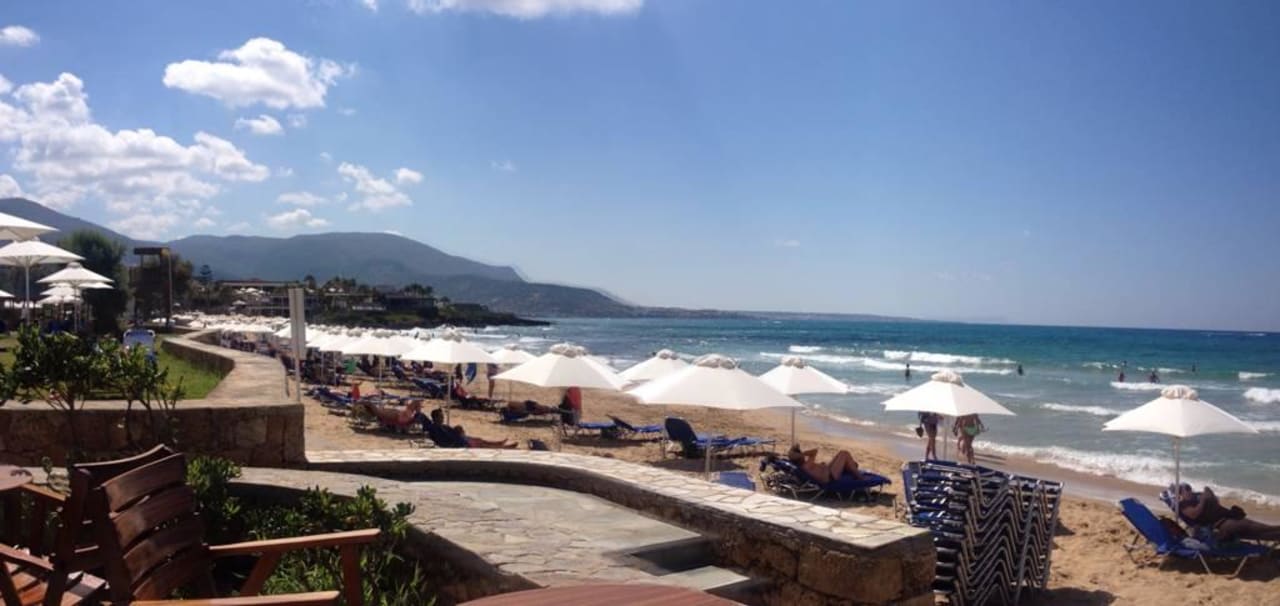 Stand von der Strandbar aus Kernos Beach Hotel & Bungalows