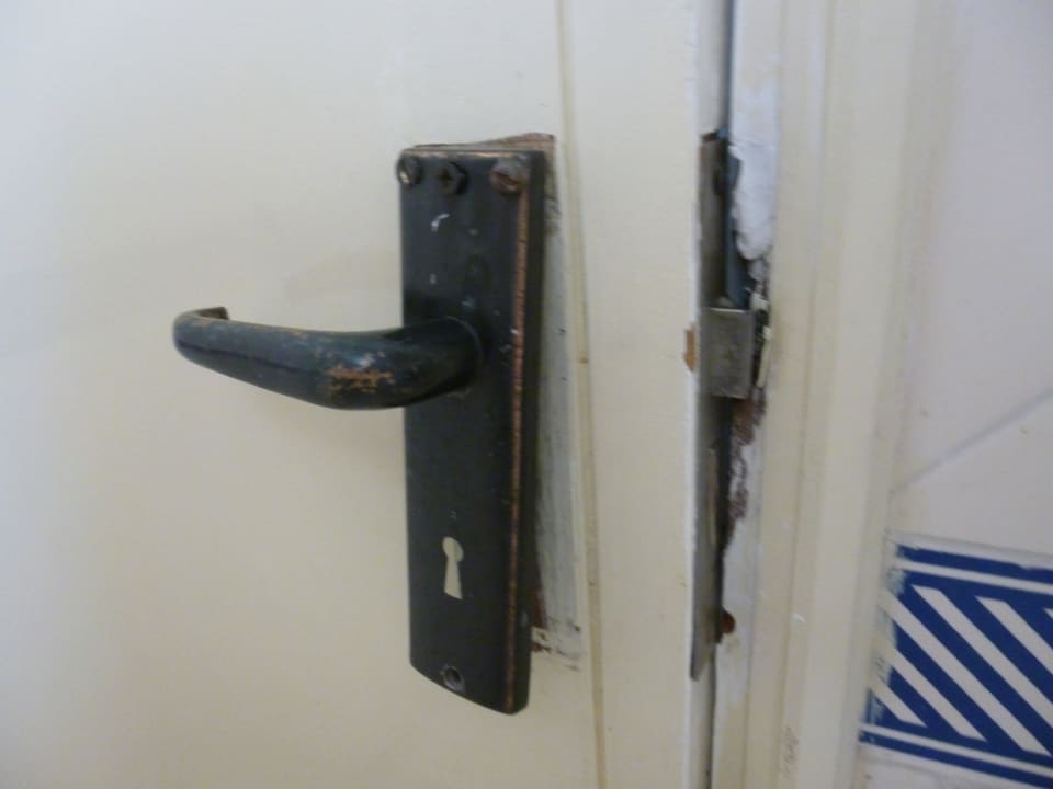 Tür des Badezimmers Apartamentos Soldoiro