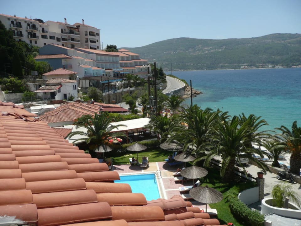 Blick vom Balkon Samian Blue Seaside Hotel