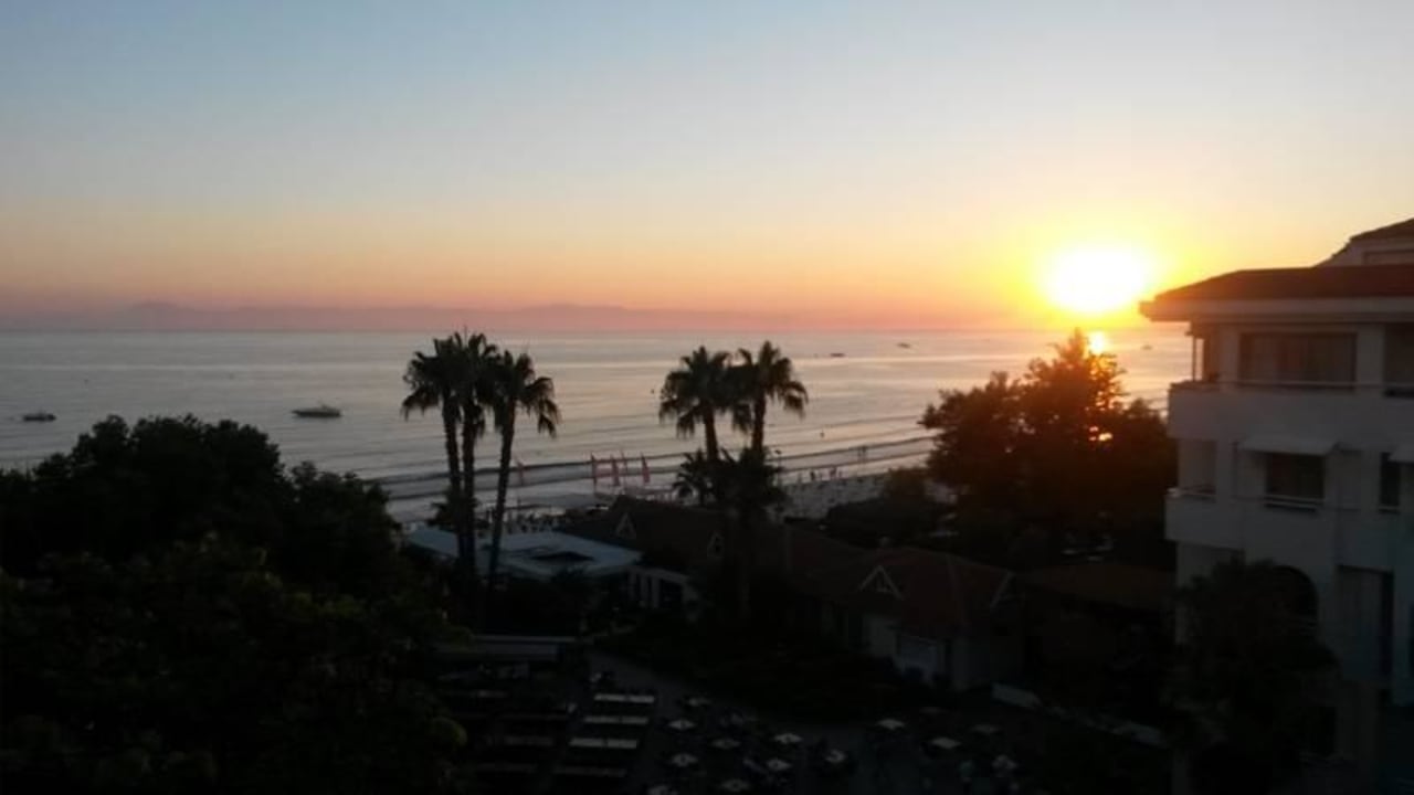 Ausblick vom Balkon Side Bay Hotel