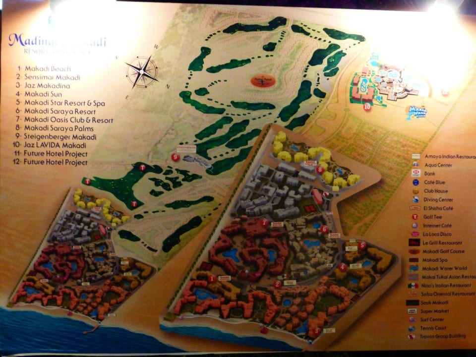 Lageplan Madinat Makadi Jaz Makadi Oasis Resort