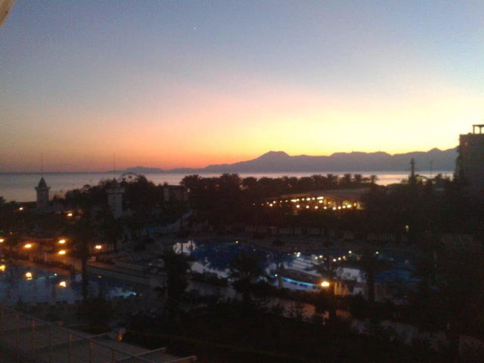 Abendansicht vom Zimmer Hotel Delphin Imperial