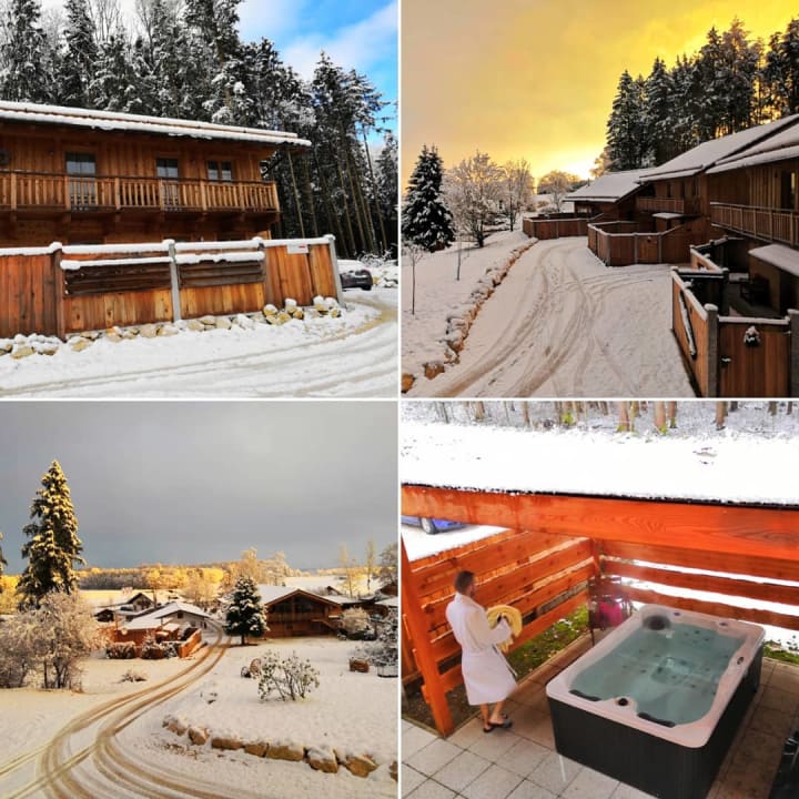 Ausblick Bayern Chalets