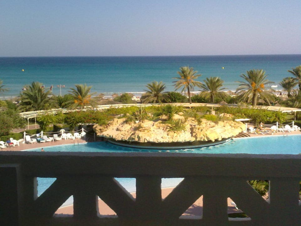 Nochmal vom Balkon Mahdia Beach & Aquapark