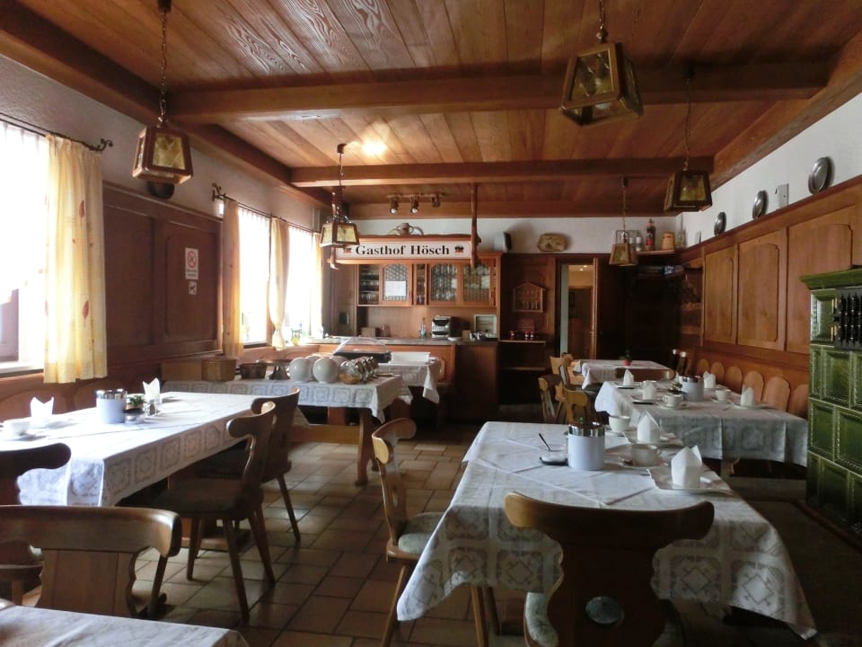 Der Frühstücksraum  Gasthof Hösch