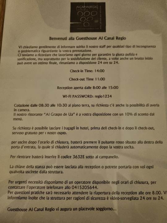 Zimmer Hotel Al Canal Regio