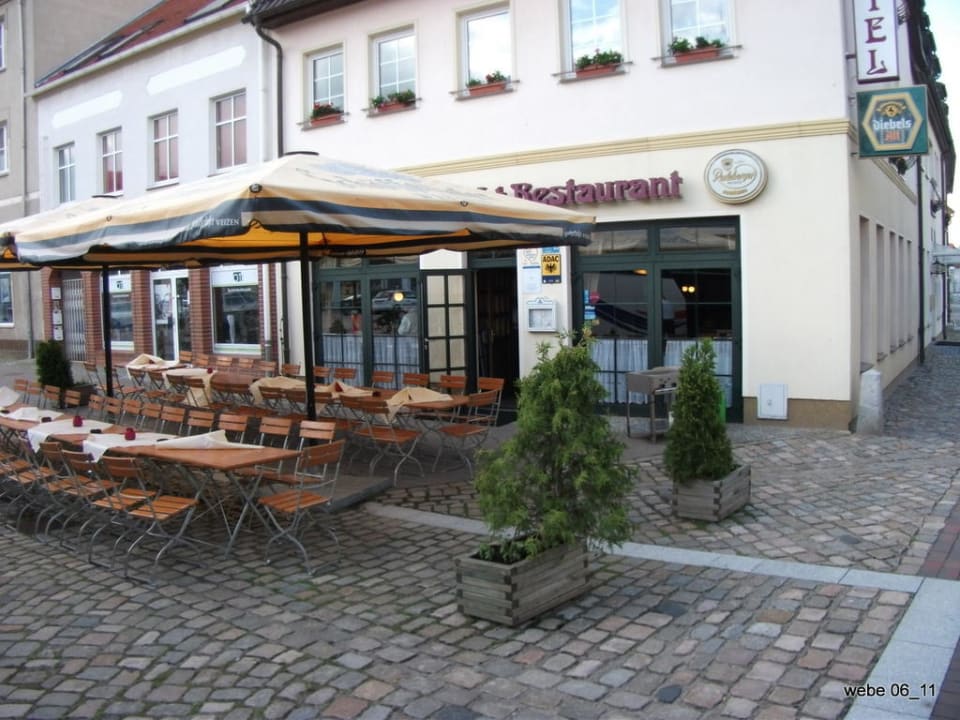 Blick vom Marktplatz Hotel Am Markt