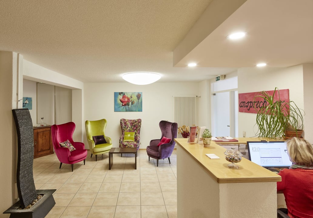 Die Rezeption im Haus Goethe Hotel Löwen mit Haus Goethe