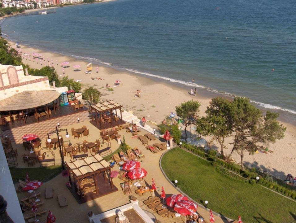 Ausblick auf das Meer von der zweiten Terrasse Hotel Tiva del Mar Beach