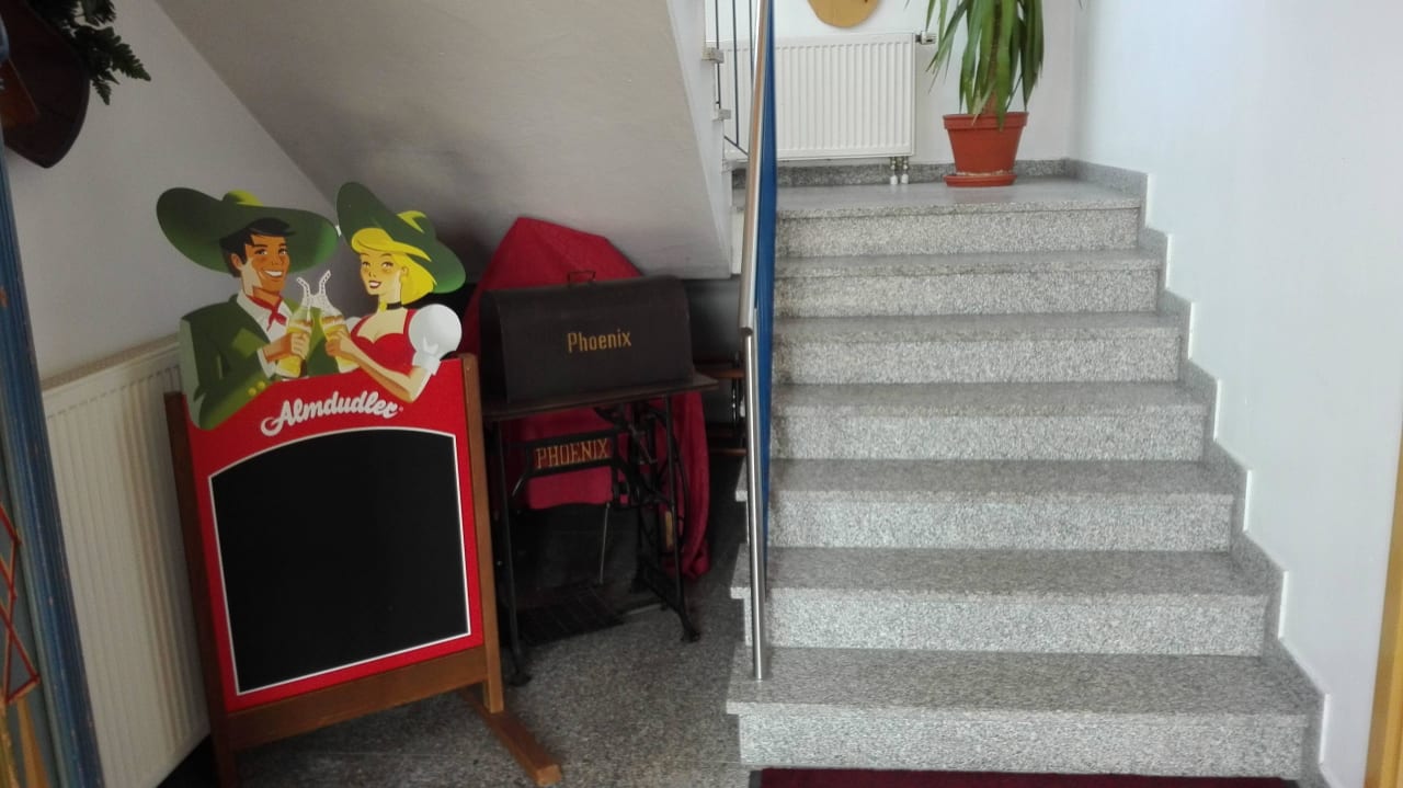 Aufgang zur Rezeption Hotel Bayerischer Wald