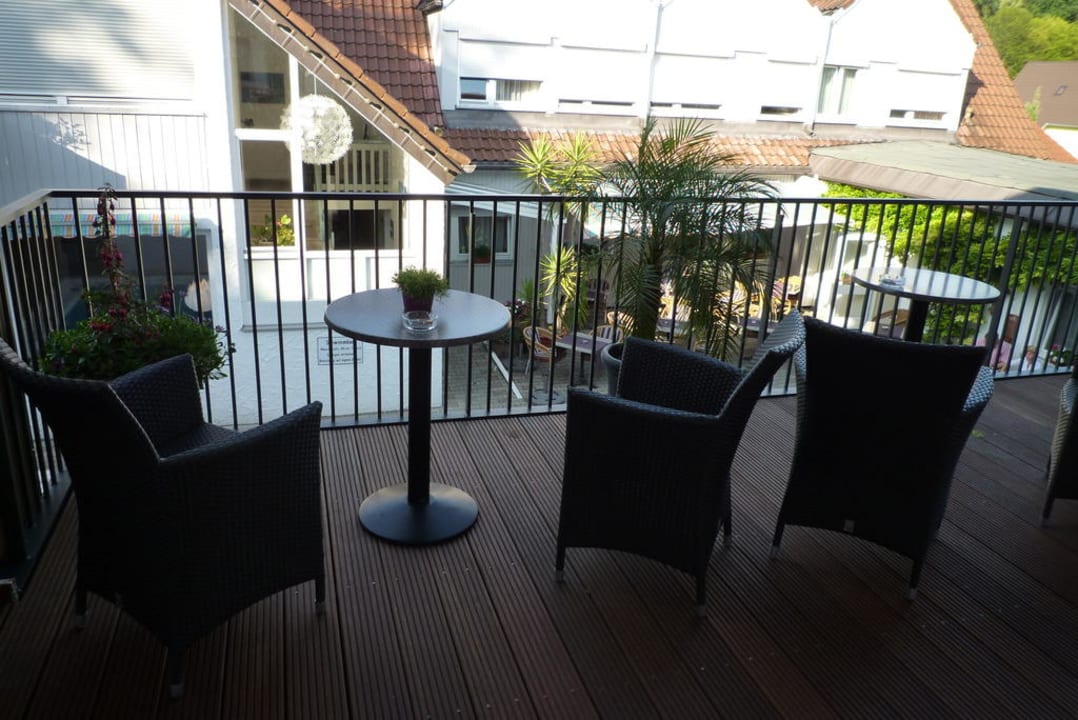 Blick aus unserer Zimmertür Hotel Nagel