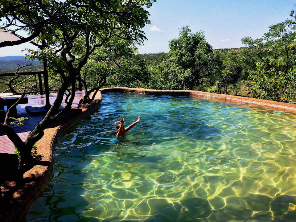 Erfrischung bei 35 Grad Shidzidzi Game Lodge