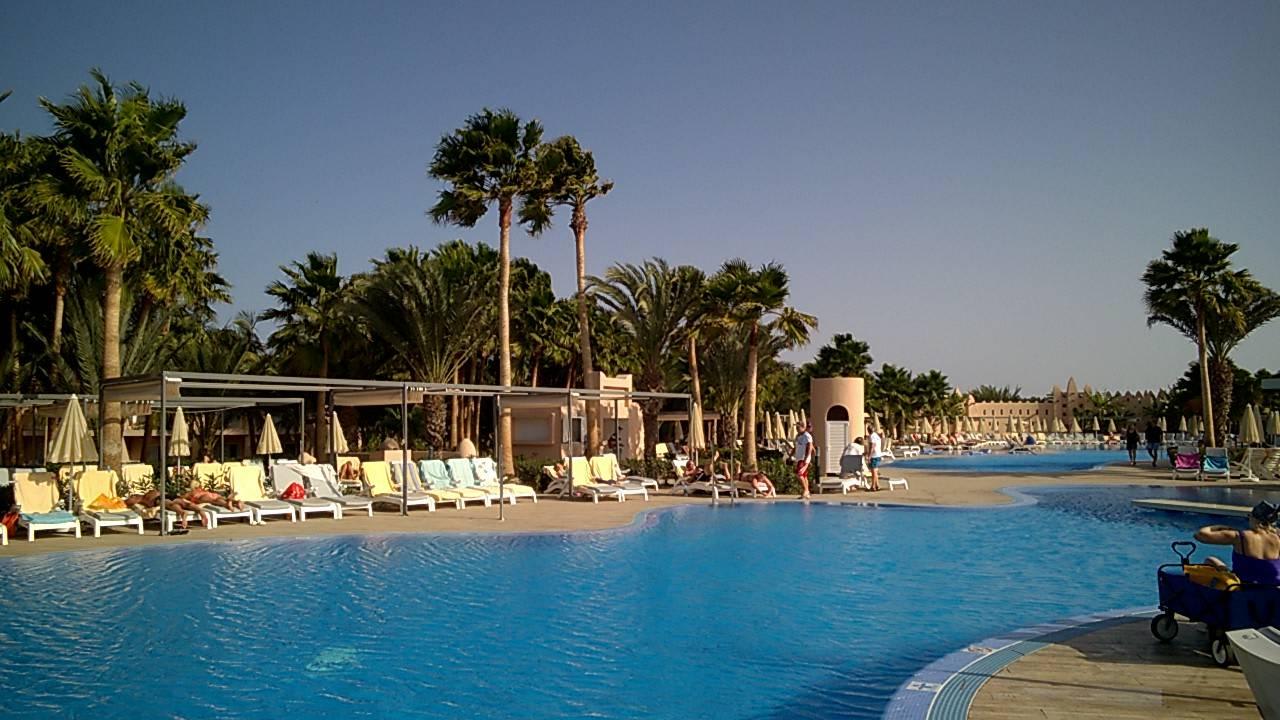 Früh am Morgen noch Platz Hotel Riu Cabo Verde