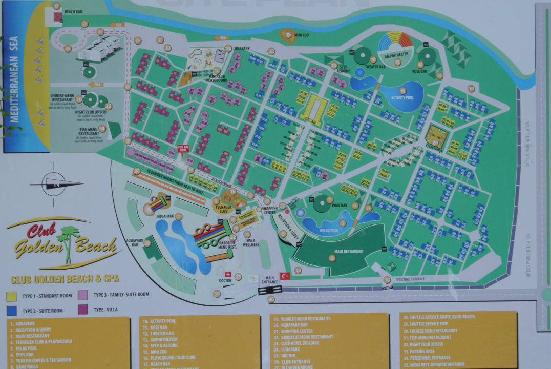 Lageplan VONRESORT Golden Beach