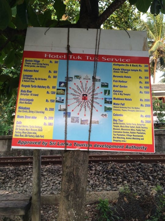 Ausflugsmöglichkeiten mit dem Tuk Tuk vorm Hotel EKHO Surf