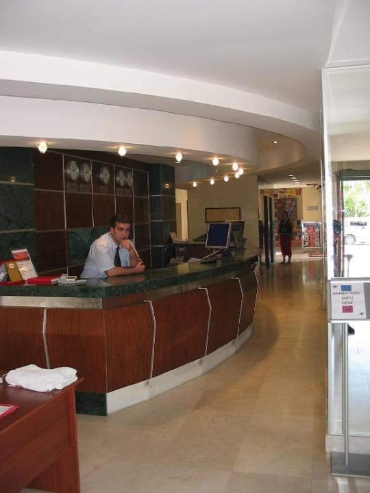 Der Empfang des Hotels Palmeras Beach Hotel