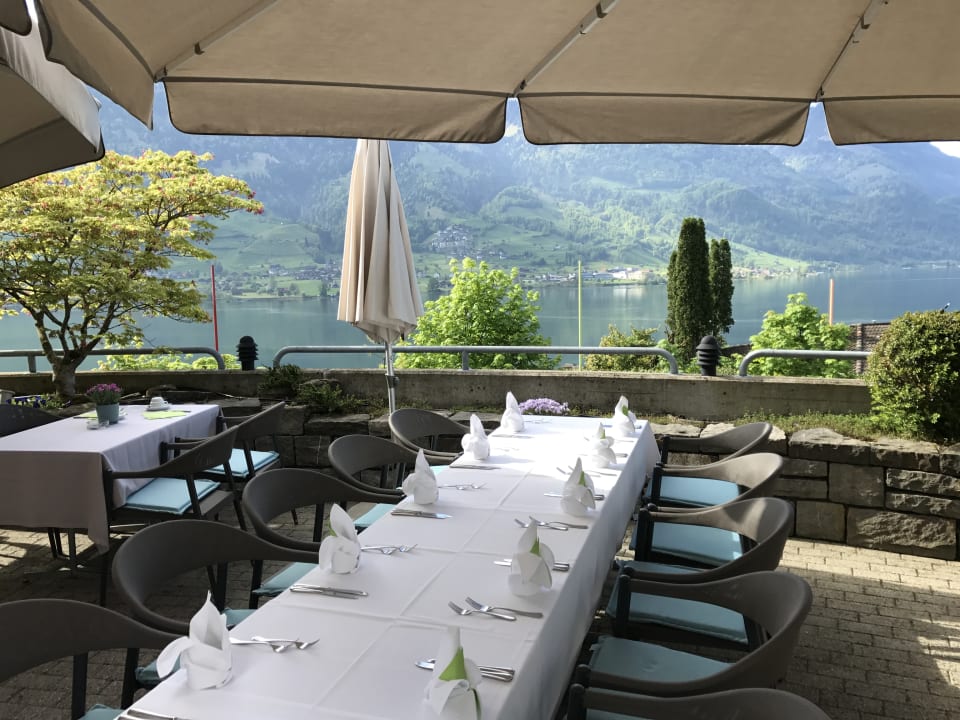 Schön im Freien Frühstücken Seehotel Wilerbad