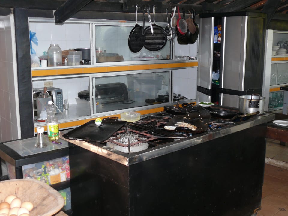 "Offene" Küche auf der Terrasse Yuma Hotel