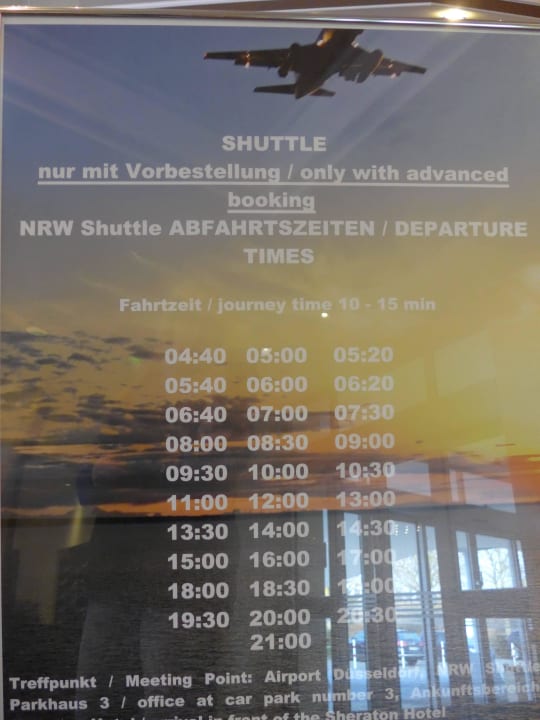 Transferzeiten Leonardo Hotel Düsseldorf Airport - Ratingen