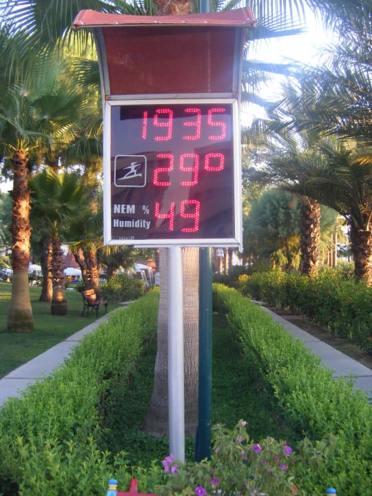 Wassertemperatur um 19.35 Uhr Miramare Queen Hotel