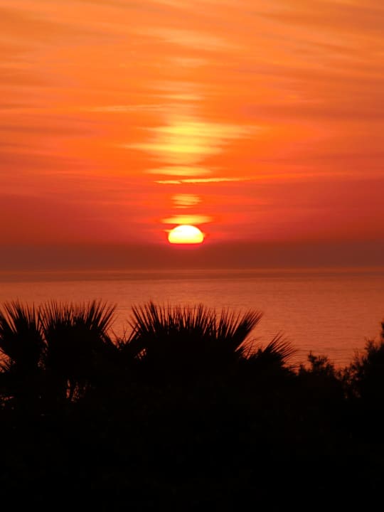 Sonnenuntergang vom Zimmerbalkon aus Hotel Riu Chiclana