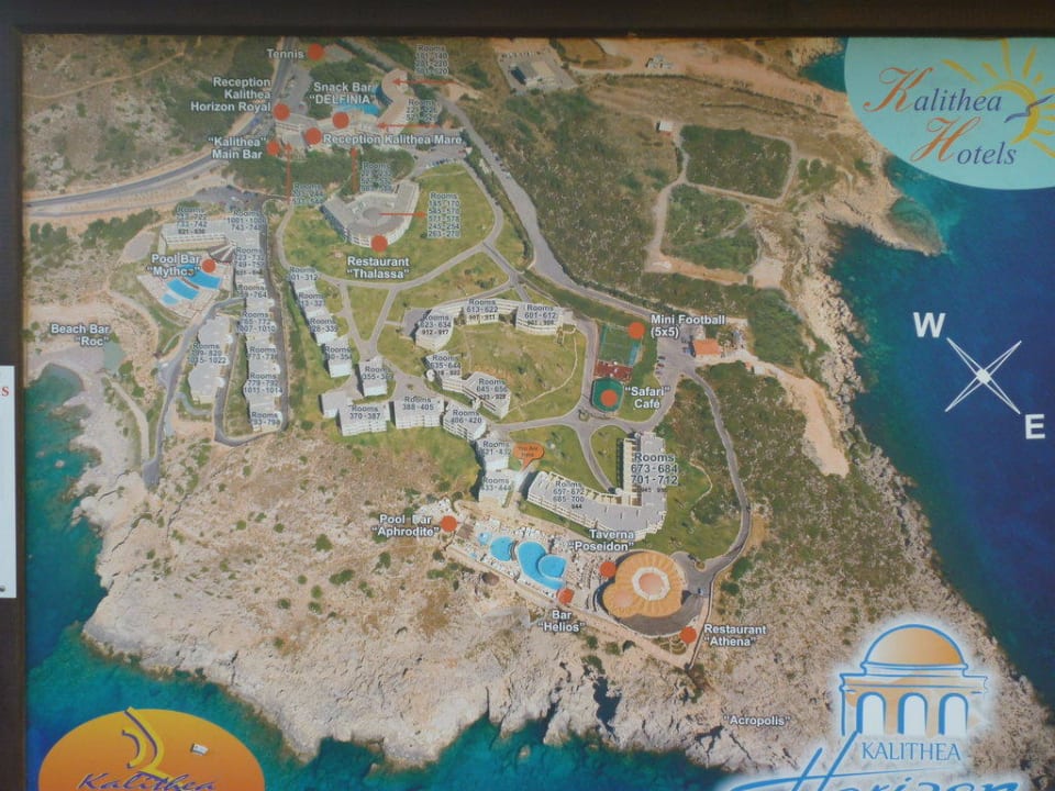 Übersicht Hotelanlage Hotel Kalithea Horizon Royal