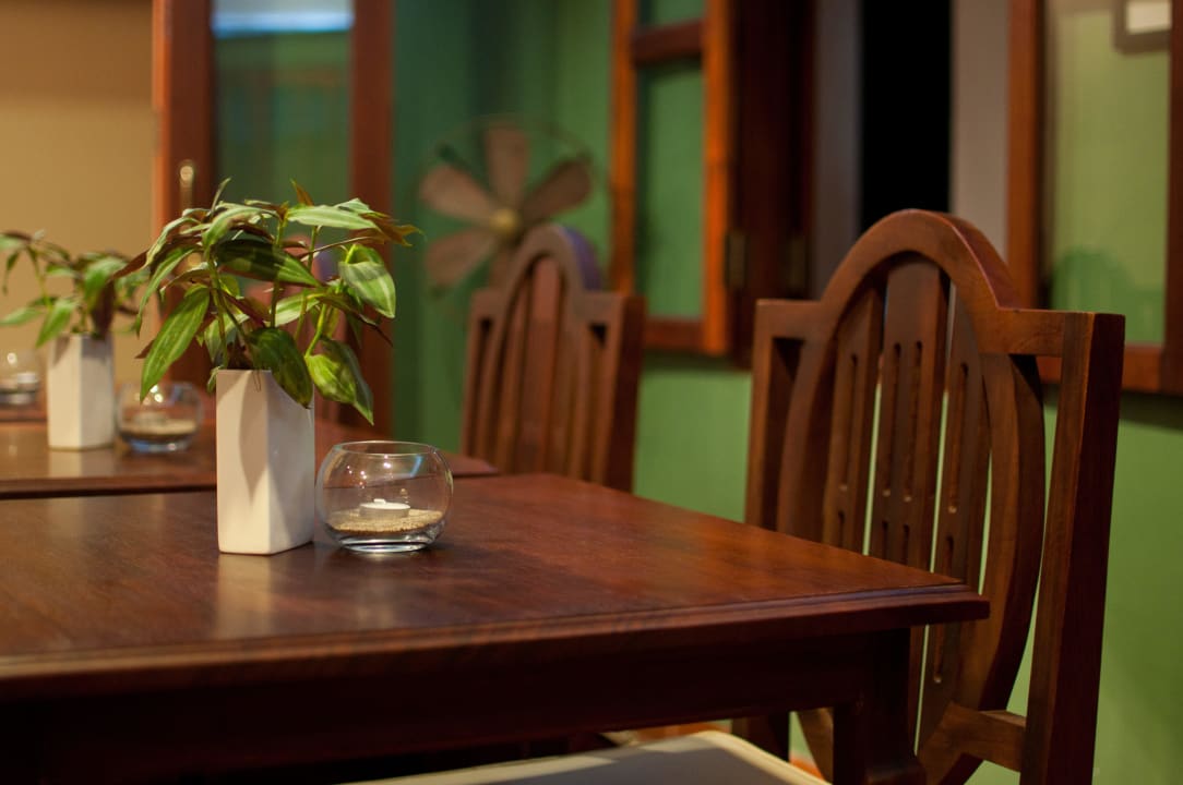 Local made furniture.  Hotel Villa Deux Rivieres