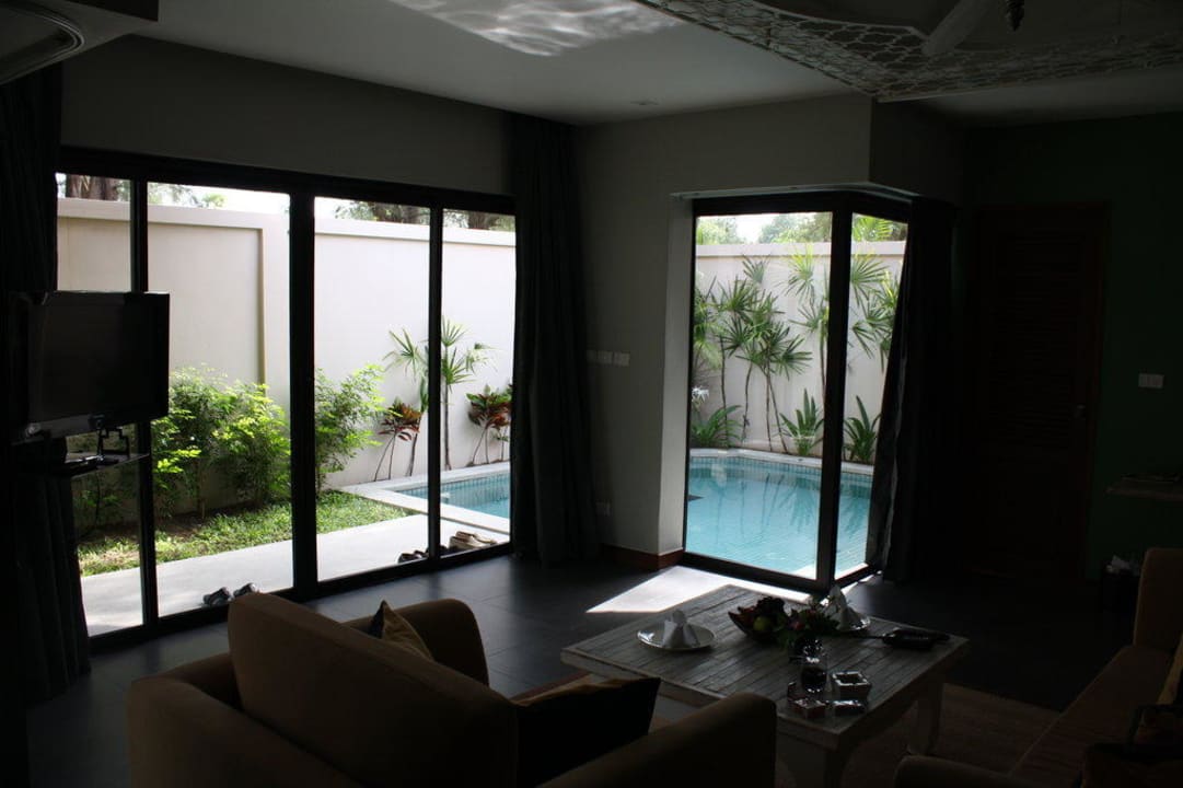Blick auf Privatpool aus dem Zimmer Dewa Phuket Resort and Villas