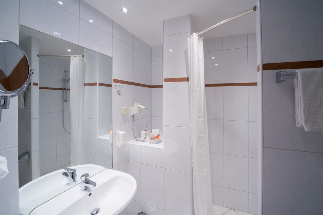 Badezimmer Hotel Haus am Zoo