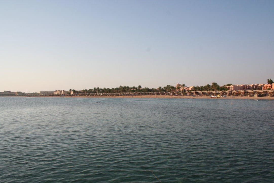 Blick auf den Strand Jaz Makadina