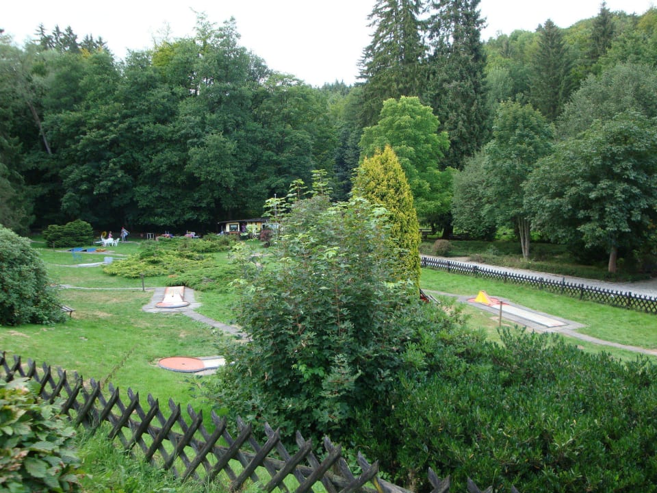 Minigolfplatz vor der Haustür Ferienwohnung Miriam