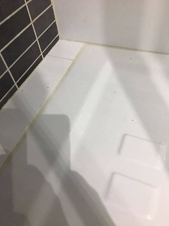 Crumbling walls from the work done next door Hotel Nuevo Triunfo