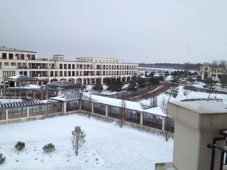 Parkblick Richtung Meer Hotel Yachthafenresidenz Hohe Düne