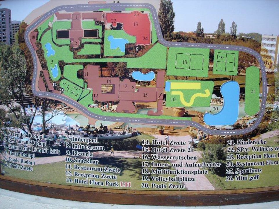 Übersichtsplan DAS Club Hotel Sunny Beach