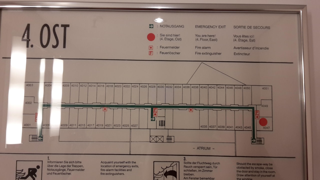 Lageplan Zimmer  Hilton Munich Airport