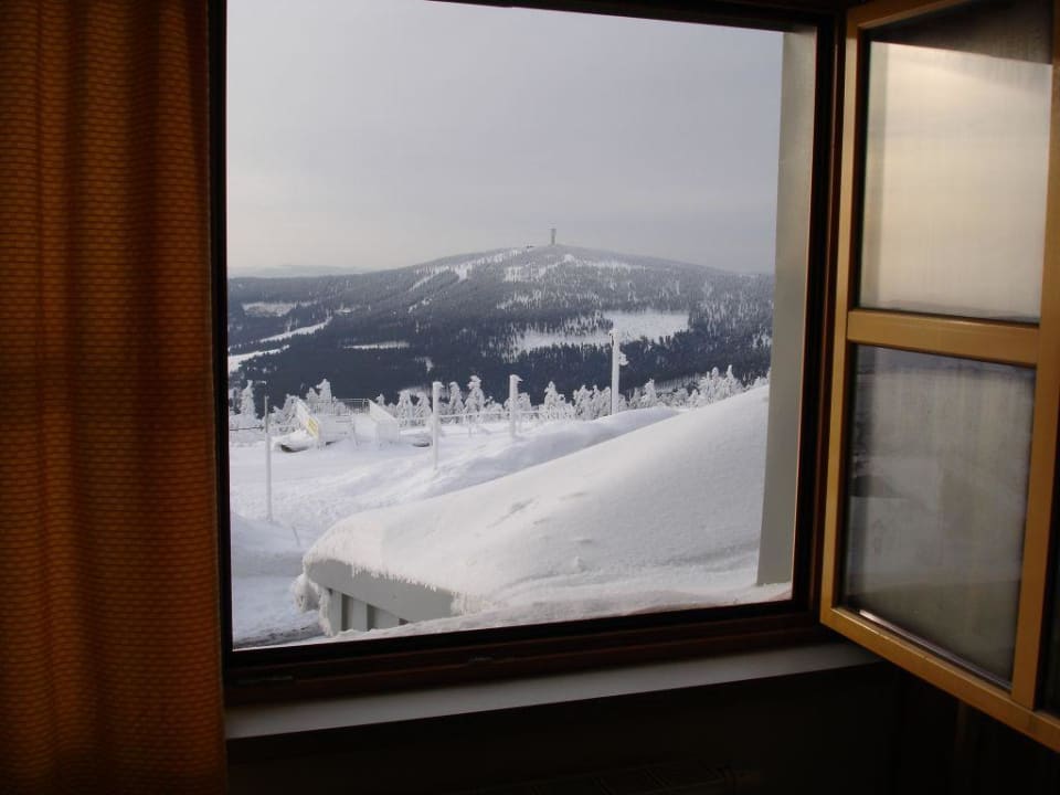 Ausblick aus dem Zimmer Hotel Fichtelberghaus
