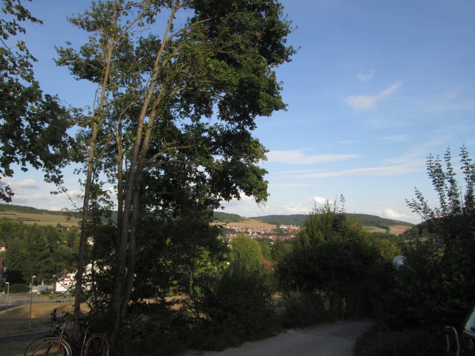 Ausblick aus unserem Zimmer Vitalhotel König am Park