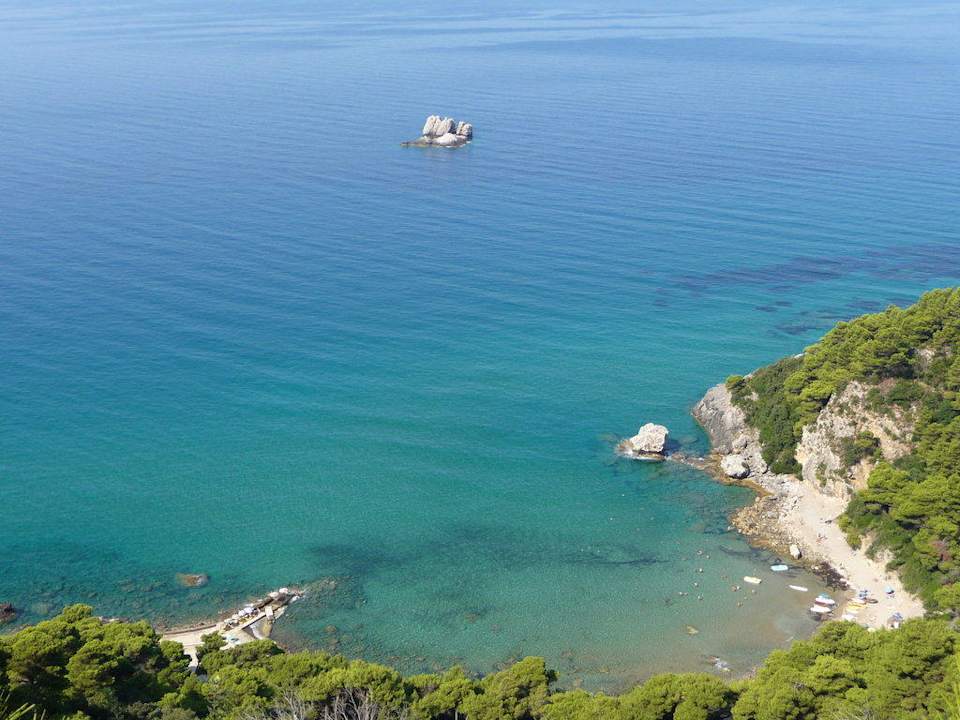 Blick auf den Strand Hotel Ambiente Palace