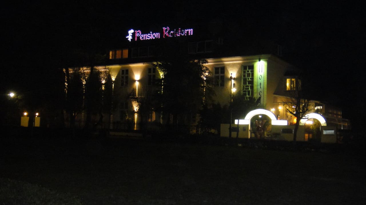Pension bei Nacht Hotel Rotdorn