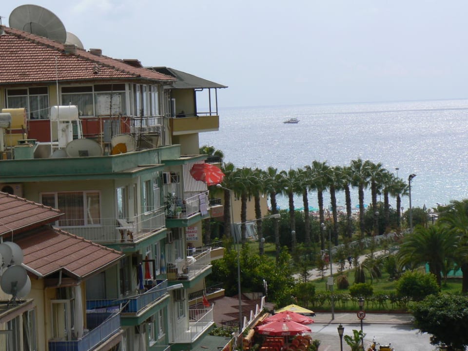 Blick zum Meer von Hotelrestaurant Hotel Aslan City Kleopatra