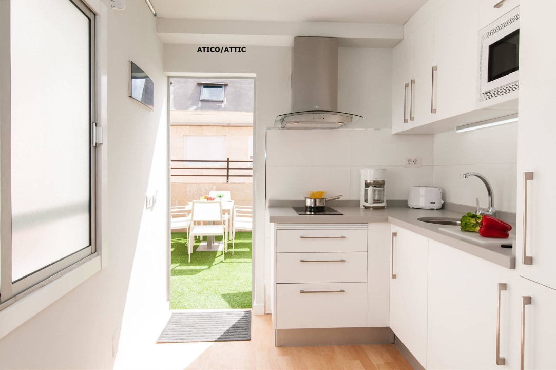 Attic kitchen Hotel Apartamento Bajamar