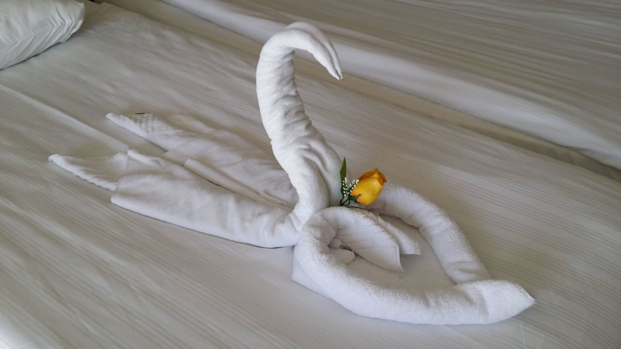 Bettverzierung Melas Resort Hotel