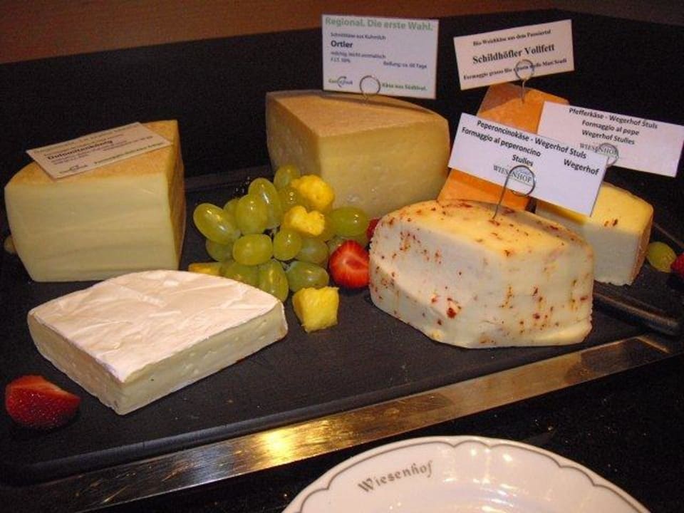 Käse für Feinschmecker ! Hotel Wiesenhof Garden Resort