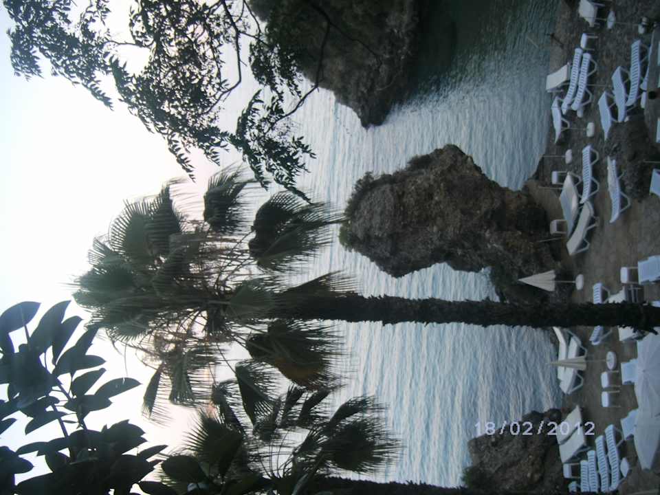 Blick am Abend von der Barterrasse aus  Alara Hotel