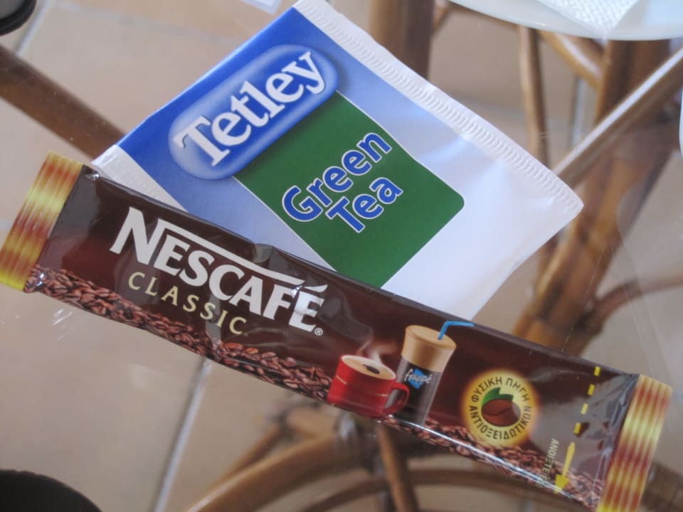 Wahlweise Kaffee oder Tee. Studios & Appartements Belvedere